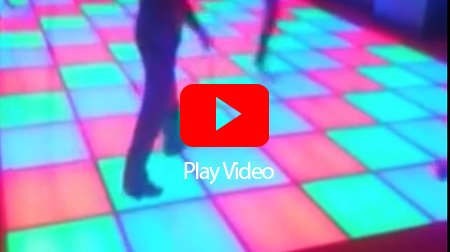 Children's dance area with RGB LED underfloor lighting