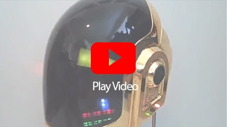 Daft Punk LED helmet, created by Volpin Props