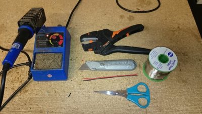 Tools required for soldering LED tape
