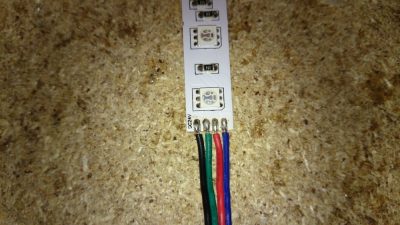 RGB LED tape connections