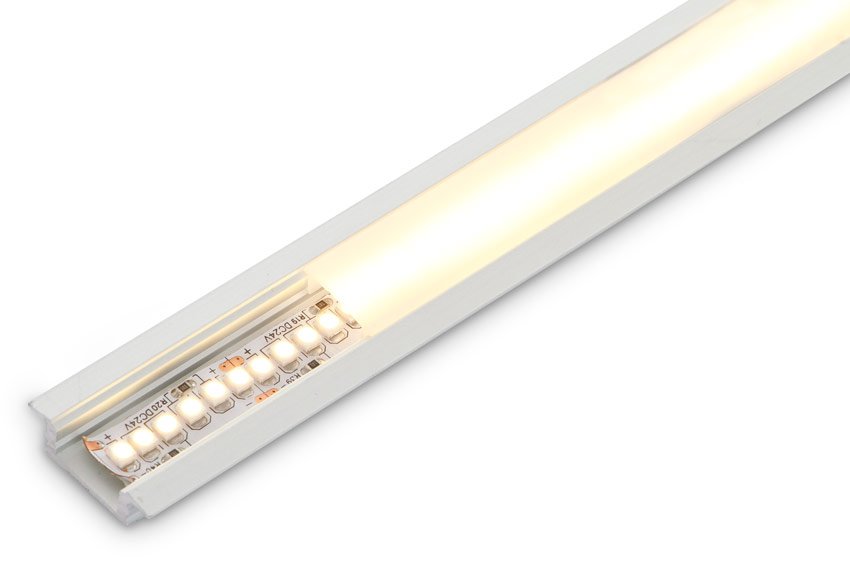 LED Profile Shallow Recessed Extrusion for LED Tape