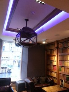 RGB LED Tape installed in a library