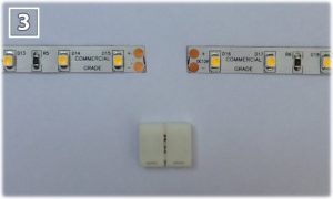 Joining LED Tape with connector Joining LED Tape with connector