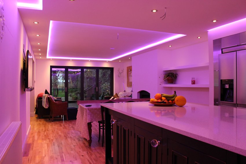 Residential kitchen LED lighting project