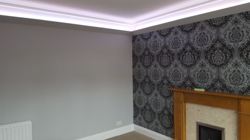 How To Position Your Led Strip Lights - How To Stick Led Strip Lights On Ceiling
