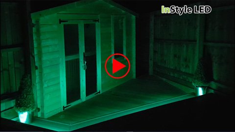 Hot tub cabin project using RGBW LED strip lights