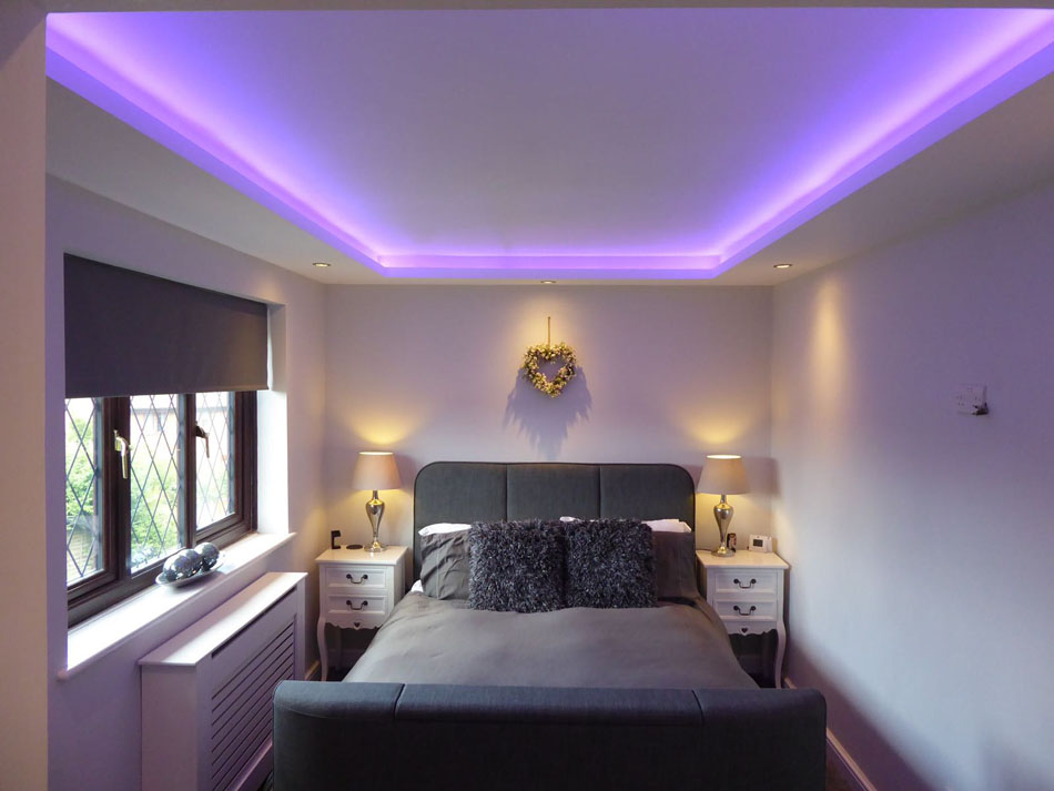 bedroom ceiling mood lighting