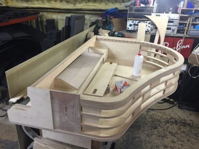 Constructing the piano - first steps before the LEDs are installed