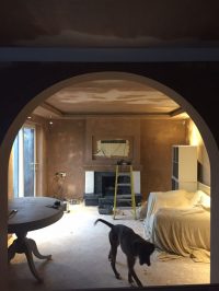 Front room stripped before refurbishment