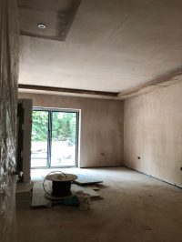 Front room lowered ceiling in place