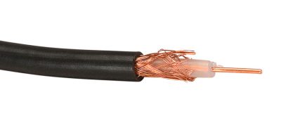Electrical cabling with a braided copper shield