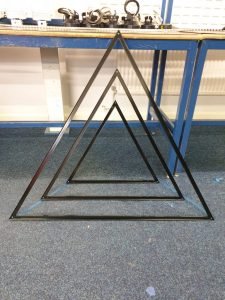 Triangle frame construction