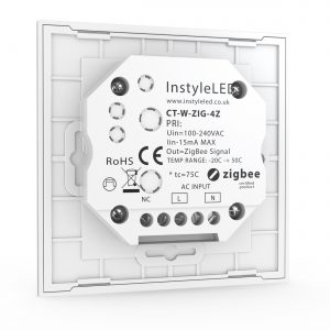 Multizone ZigBee RGB/RGBW LED wall controller - back