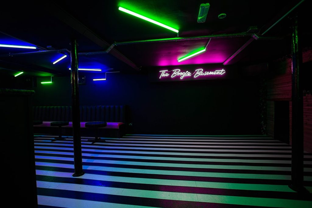Get on down in the Boogie Basement with Suspended LEDs