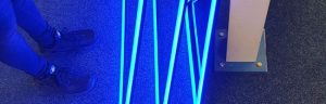 DMX and Nicolaudie combine to create a striking triangle display in blue