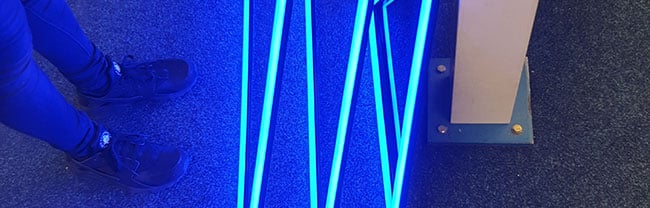 DMX and Nicolaudie combine to create a striking triangle display in blue
