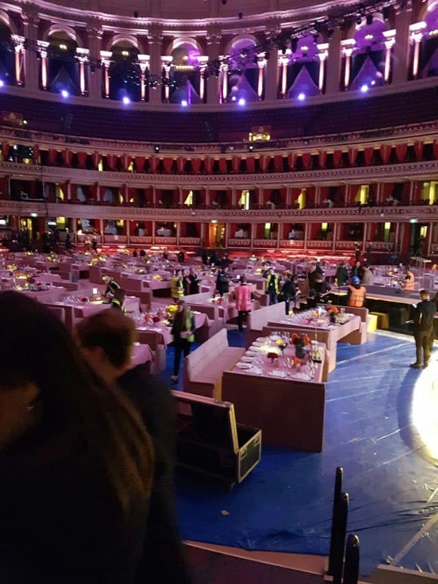 Albert Hall waiting for guests to arrive