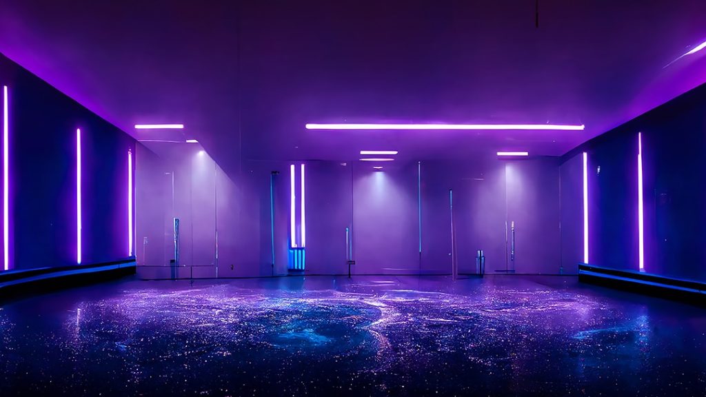 Futuristic Room using LED Strip Lights