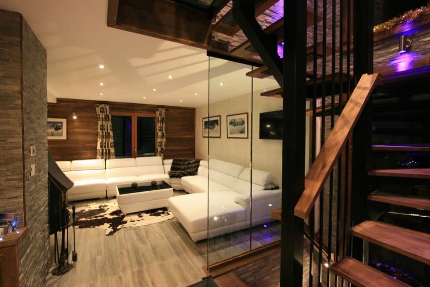 Stairs and lounge using LED Tape