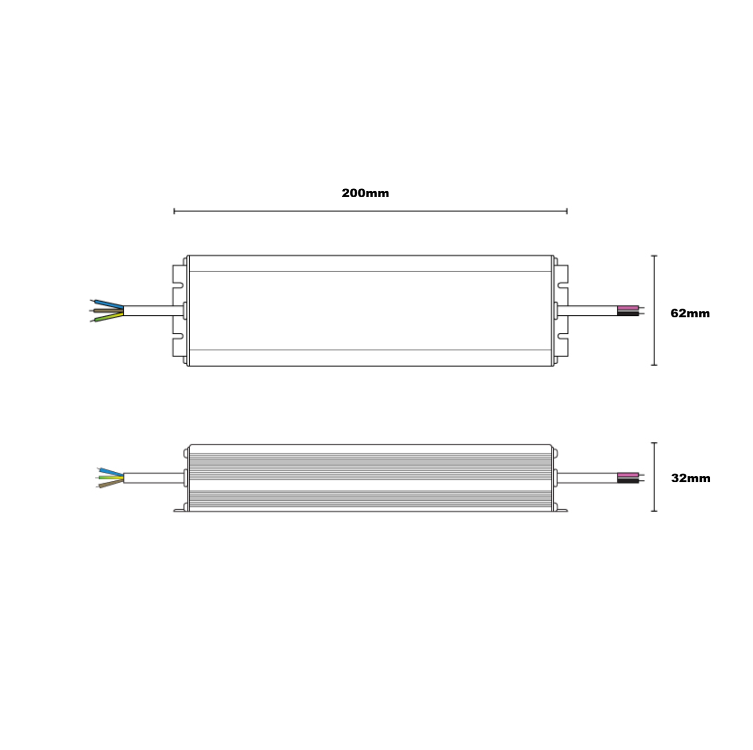 100W Constant Voltage LED Driver 12v / 24v IP67 - Image 2