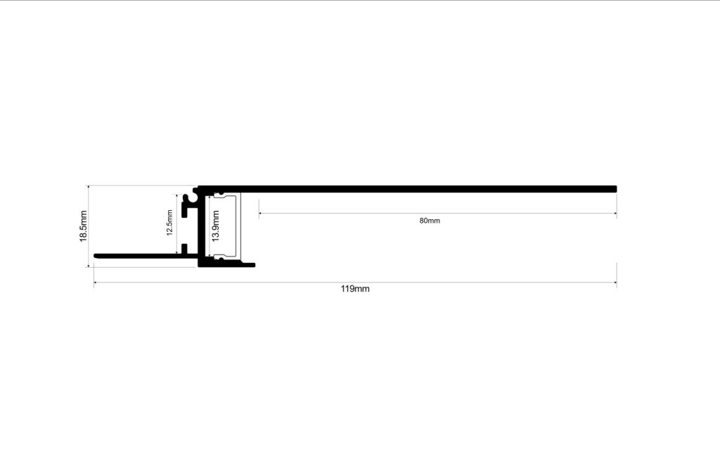 Plaster-In Shadow Gap LED Profile - Instyle LED Lighting
