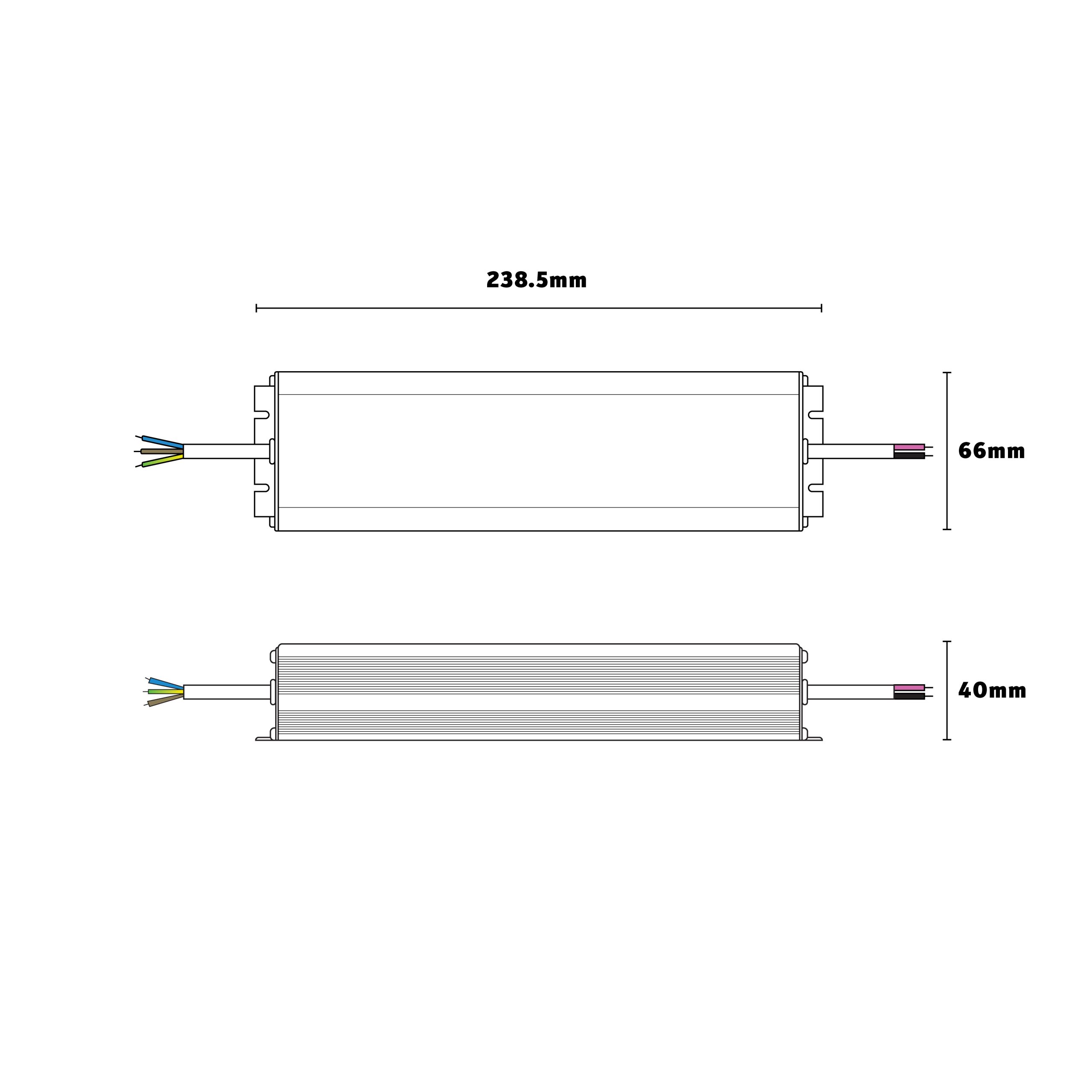 400W Constant Voltage, Waterproof LED Driver, 12v/24v, IP67 - Image 2