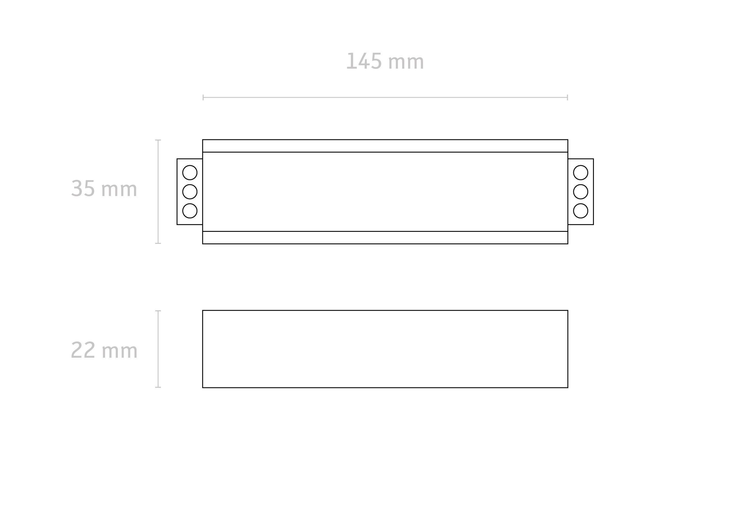 35W Constant Voltage, Slimline LED Driver, 12v, IP67 - Image 2