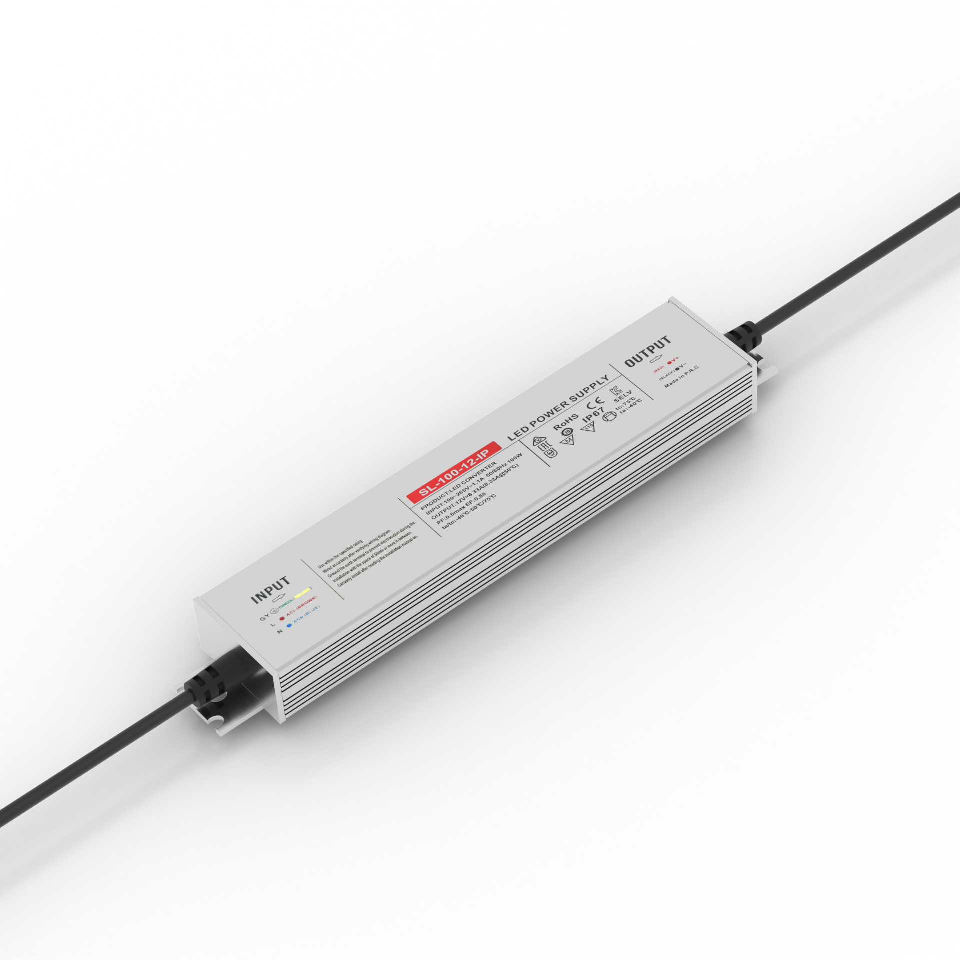 ABI 24V 5A 120W TRIAC Dimmable LED Power Supply Driver – PA-TRC-F