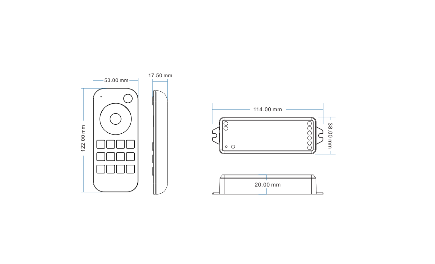1 Zone | Wireless | RGB/W | LED Remote Controller Kit - Image 4