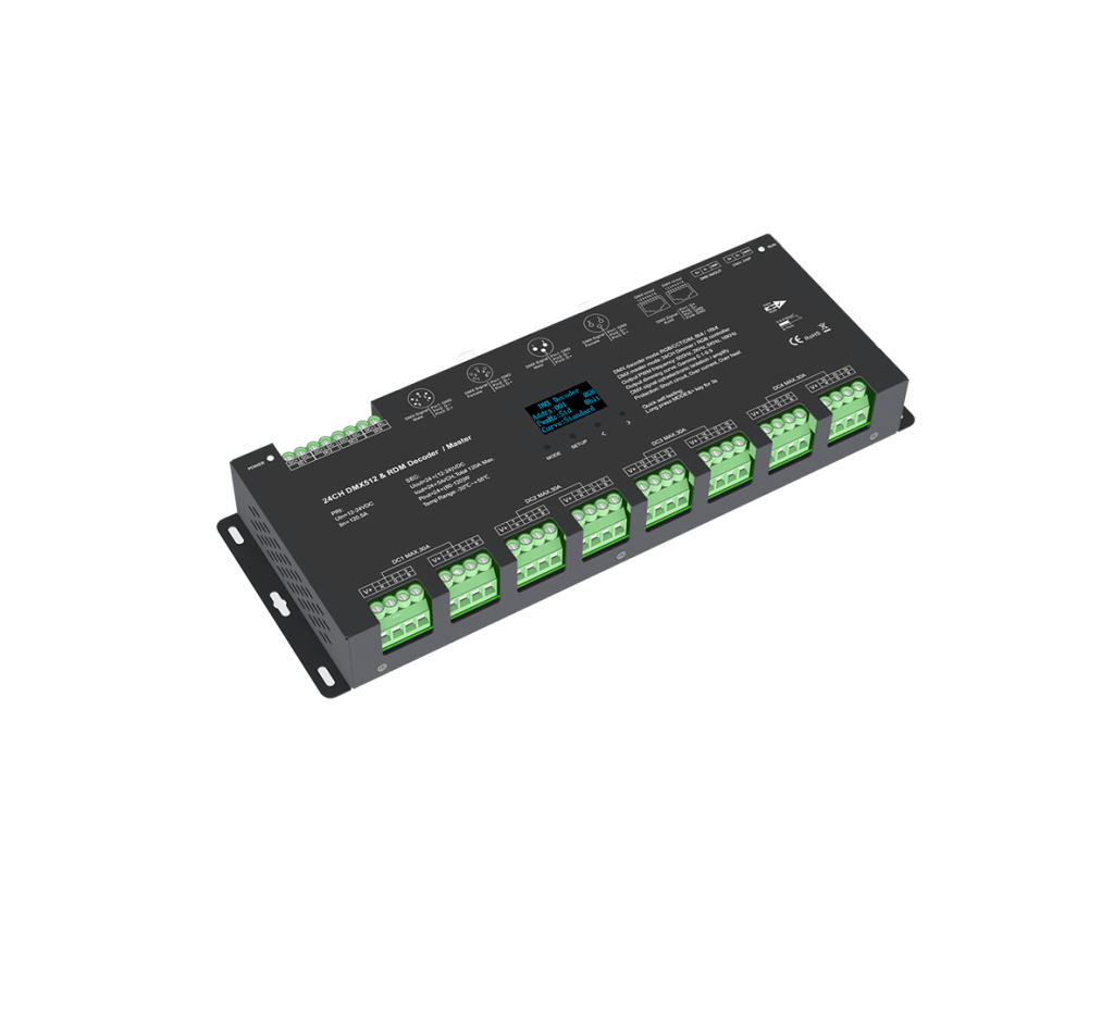 24 Channel | 24 x 5A | DMX 512 | LED Decoder / Controller - Instyle LED