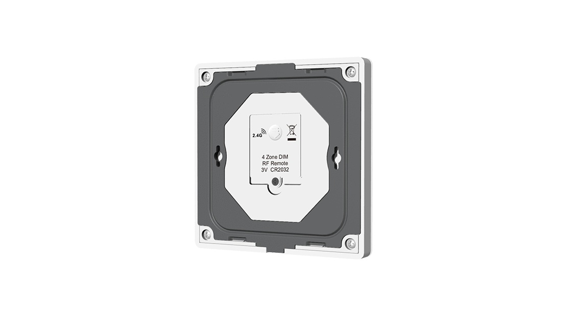 4 Zone | Wireless | Single Colour | Wall Plate (Battery) - Image 4