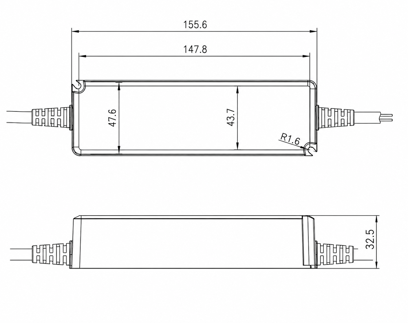 150W Constant Voltage LED Driver 24v IP67 - Image 2