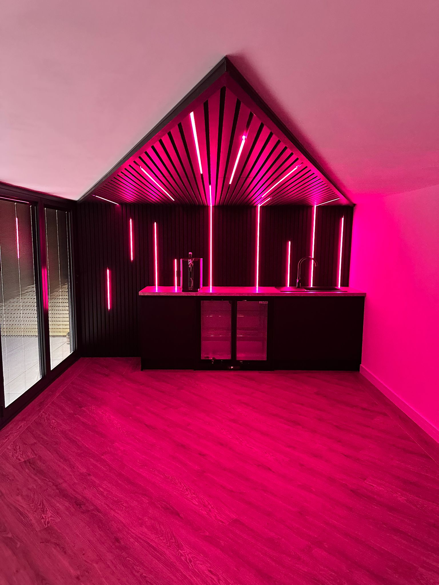 Acoustic/Slat Wall LED Profile (2.4m) (Black) - Image 5