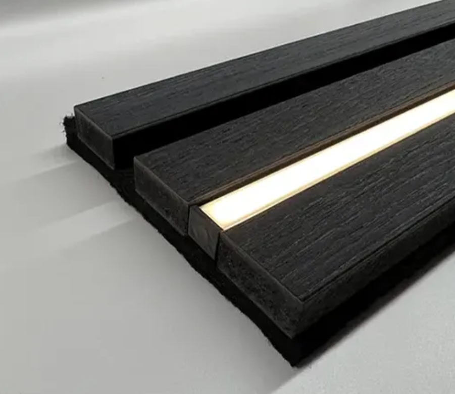 Acoustic/Slat Wall LED Profile (2.4m) (Black) - Image 7