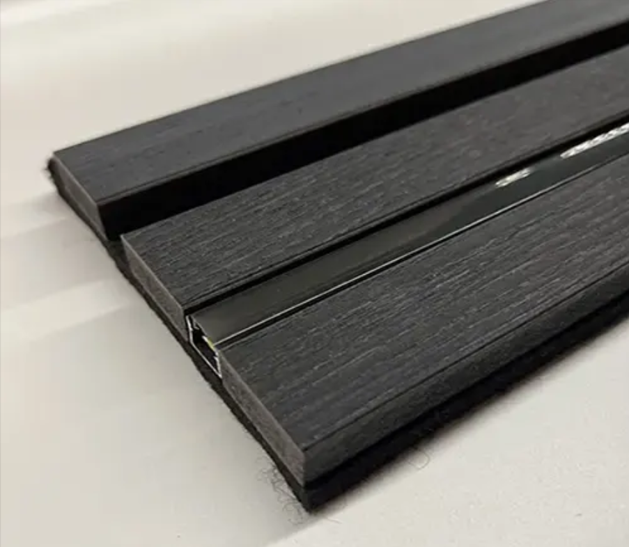 Acoustic/Slat Wall LED Profile (2.4m) (Black) - Image 8