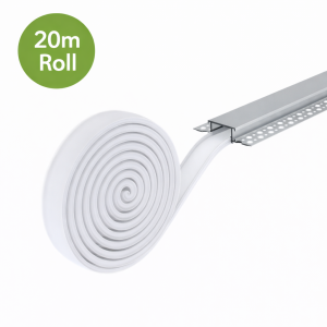 LED Profile Semi-Diffused Opal Lens - 20m Reel