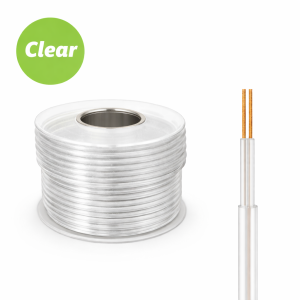 2 Core - 0.75mm² - Clear - Low Voltage Cable - 9A (Chandelier)