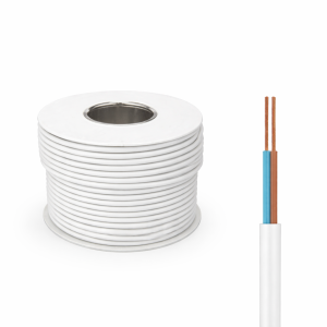 2 Core - 0.75mm² - White - Low Voltage Cable - 9A