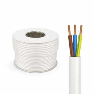 3 Core - 0.75mm² - White - Low Voltage Cable - 9A (CCT)
