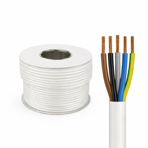 5 Core - 0.5mm² - White - Low Voltage Cable - 9A (RGBW)