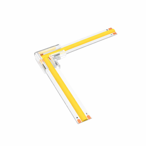 Crystal - Solderless - L-Shape LED Strip Corner Connector - 2 Pin - 8mm
