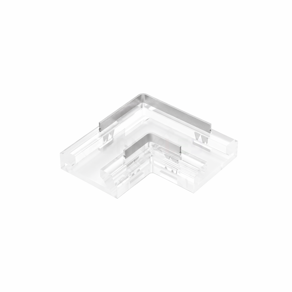 Crystal - Solderless - L-Shape LED Strip Corner Connector - 2 Pin - 10mm - Image 2