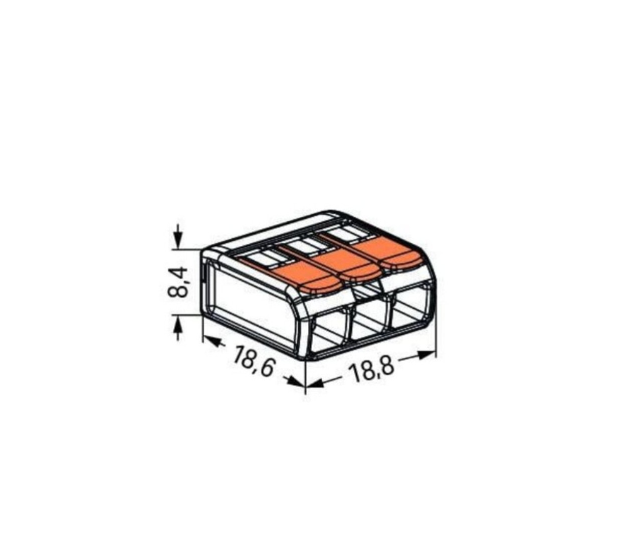 3 Terminal Block - Wago Cable Connector - Image 2