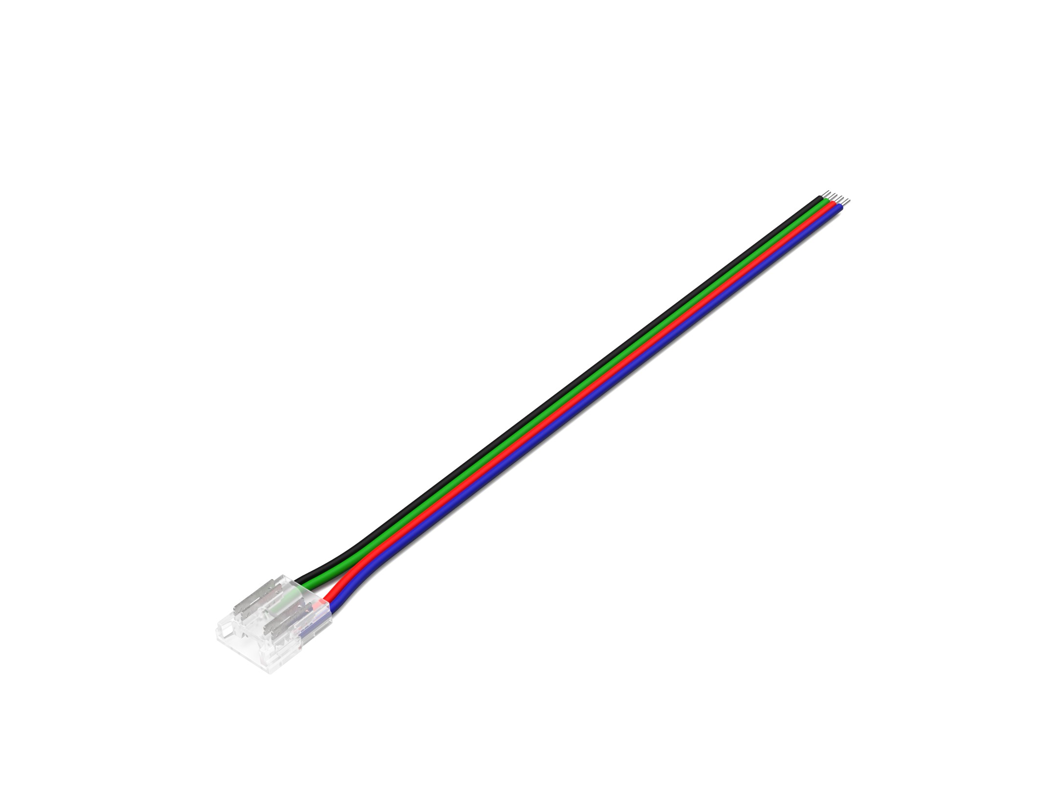 Crystal - Solderless - LED Strip to Wire Connector - 4 Pin- 10mm - Image 3