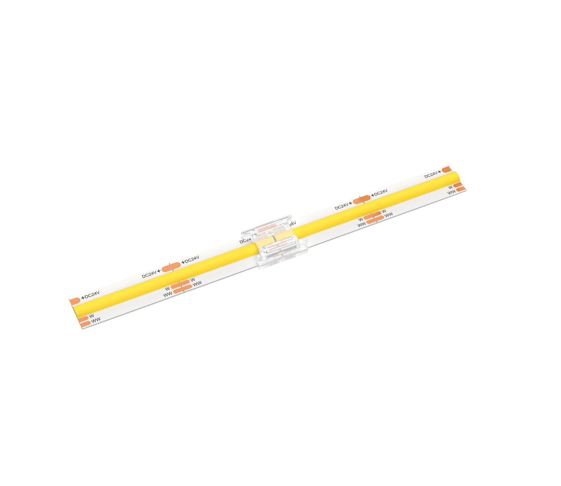 Crystal - Solderless - LED Strip to LED Strip Connector - 4 Pin - 10mm - Image 3