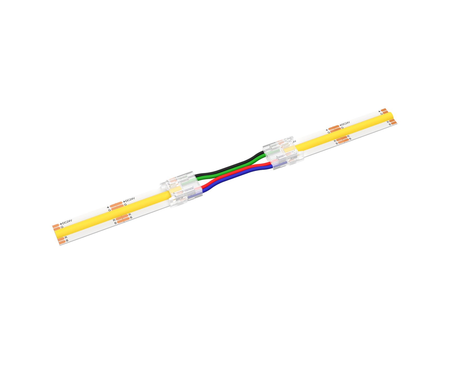 Crystal - Solderless - LED Strip to Wire Connector - 4 Pin- 10mm - Image 5