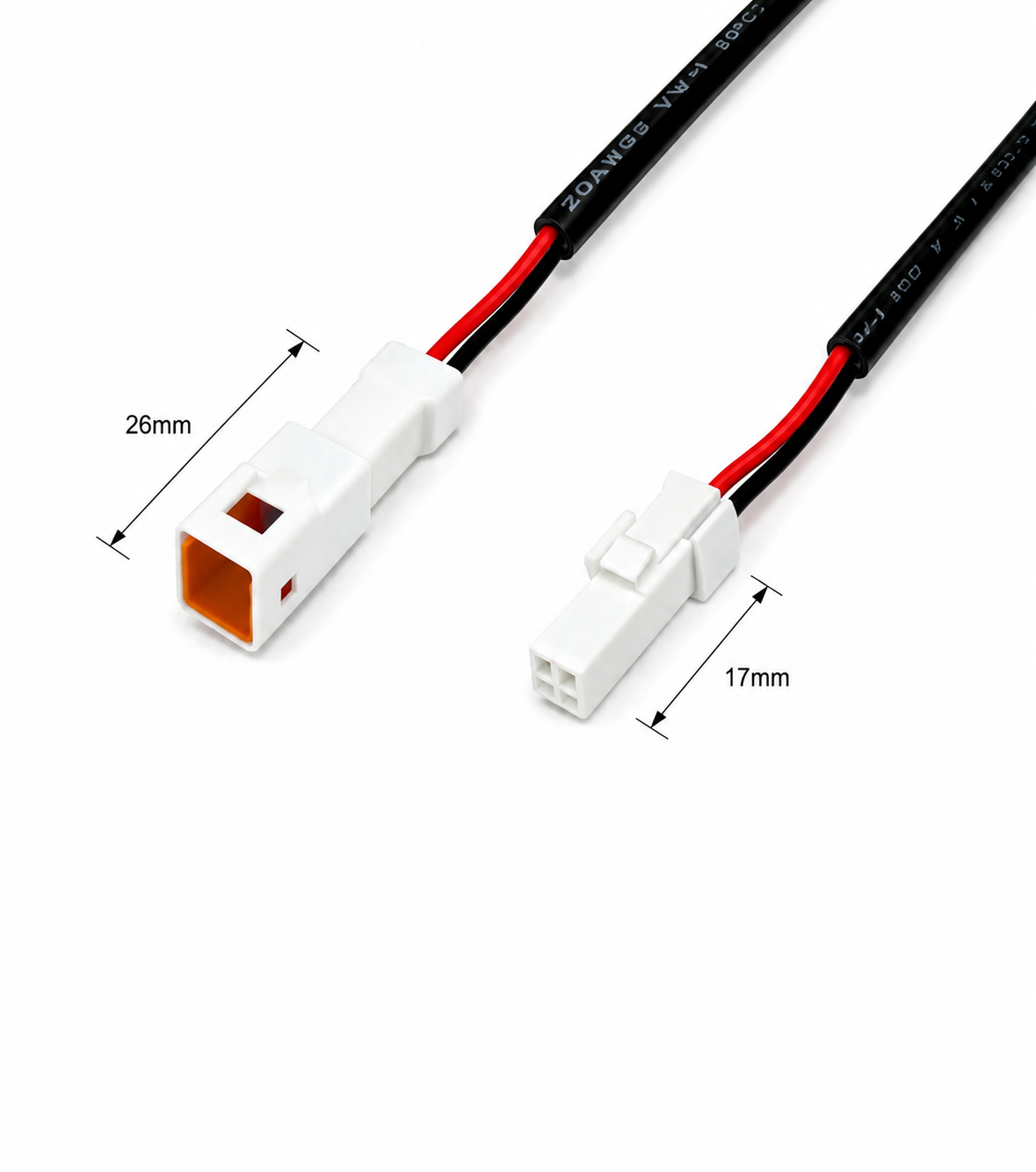 JST - 2 Pin - Cable Connector (Male and Female) IP67 - Image 5