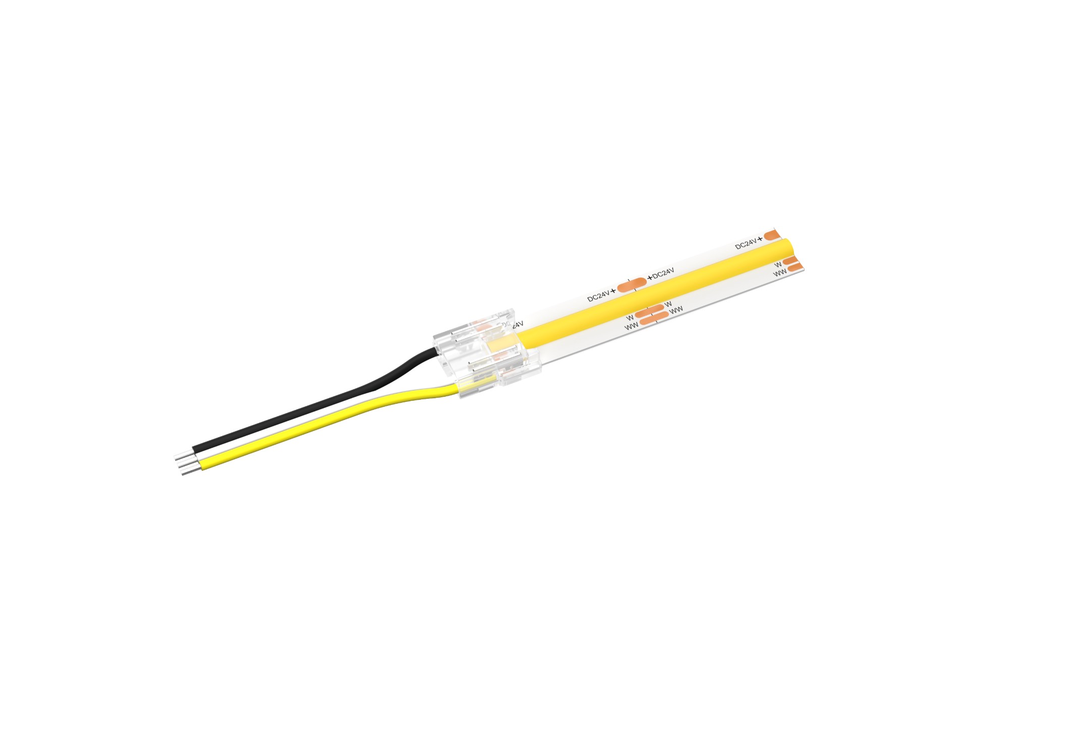 Crystal - Solderless - LED Strip to Wire Connector - 4 Pin- 10mm - Image 6