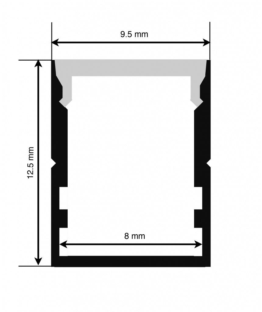 8mm Deep Line Drawing