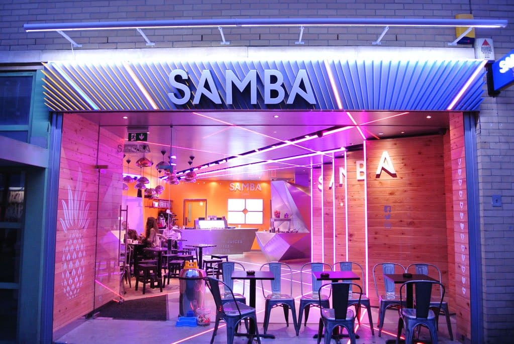 Outside of Samba Swirls London